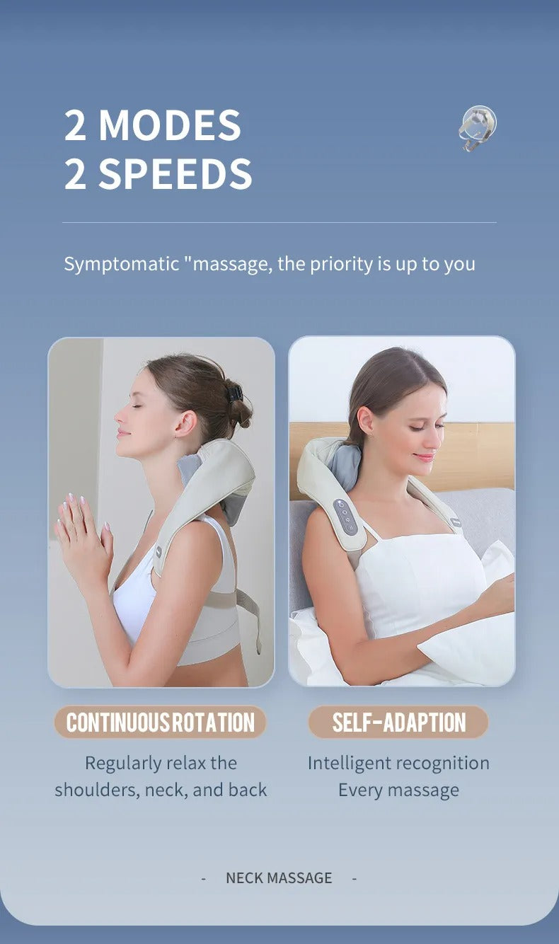 Wireless Neck & Body Massager- Built in Heat Compressor