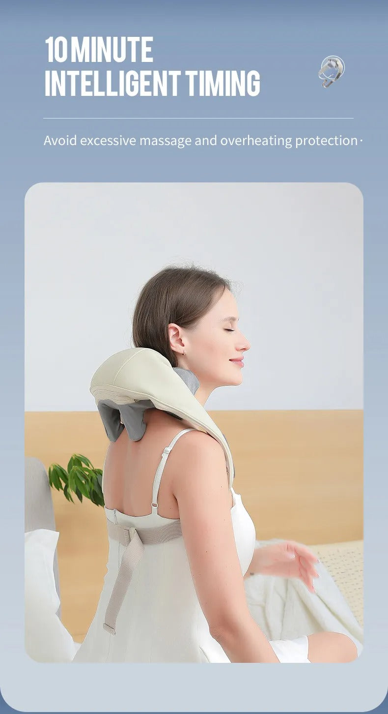 Wireless Neck & Body Massager- Built in Heat Compressor